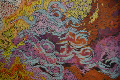 'Roaring Hoofs-30' by  OTGO 2012-2013,  acryl on canvas, 720 x 440 cm, Best Western Premier Tuushin Hotel, Ulaanbaatar, Mongolia