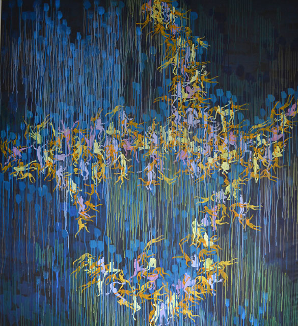 HUN by OTGO, acryl on canvas, 220 x 200 cm, www.mongolian-art.de