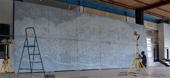 work in progress: Antarctic Panorama Penguins 300x900cm by OTGO