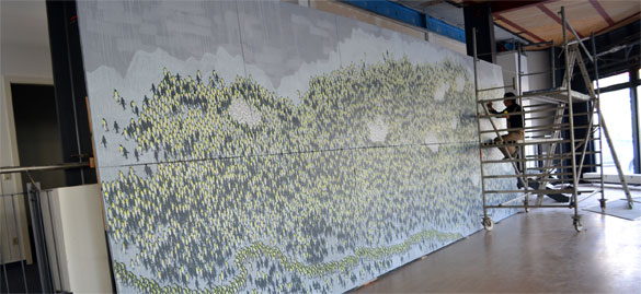 work in progress: Antarctic Panorama Penguins 300x900cm by OTGO