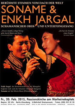 SONAME & ENKH JARGAL Konzert, in Berlin
