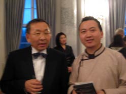 Puntsag Tsagaan, Senior Advisor to the President of Mongolia and OTGO art, Bellevue Palace Berlin