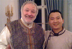 Prof.Dr. Bernhard Wulff, Cultural Ambassador of Mongolia and OTGO art, Bellevue Palace Berlin