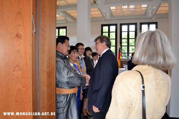 Botschaftsempfang der Mongolei am Pariser Platz in Berlin 2012