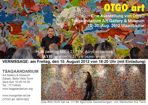 OTGO art Austellung Ulaanbaatar Mongolei 2012 August
