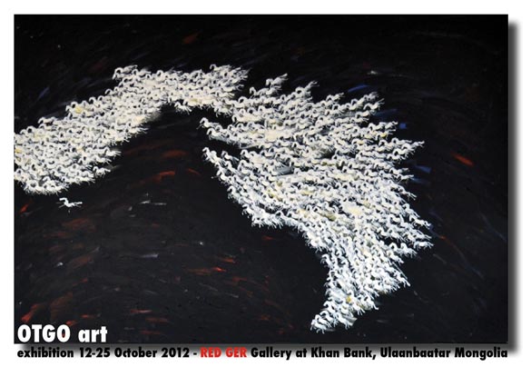 OTGO art exhibition - Red Ger Gallery at Khan Bank 2012