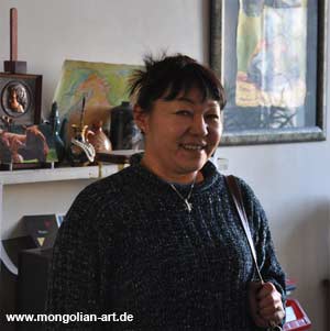 Alimaa Choijil, Artist from Mongolian, Künstlerin aus der Mongolei