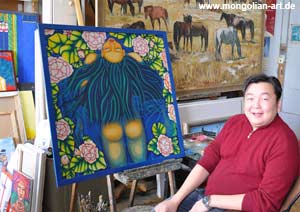Battulga Tsogzol, Artist from Mongolian, Künstler aus der Mongolei