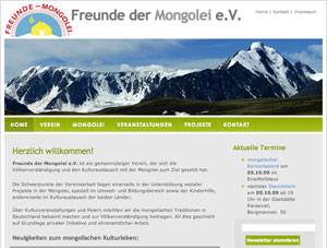 Die Webseite von Freunde der Mongolei e. V.