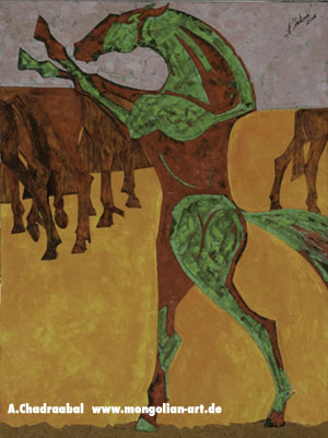 Mongolian art painting
