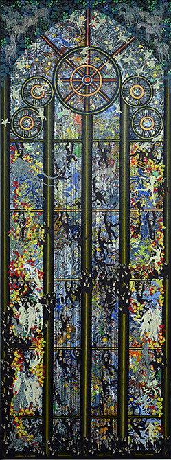 Cathédrale des Trois Grâces –3/3 by OtGO 200 x 75 cm