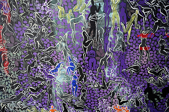 The World Beyond -4 by OTGO 2021-2022, acrylic on canvas 150 x 100 cm