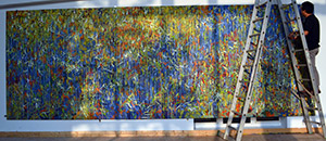 ZURAG 63 by OTGO 2017–2018, acryl on canvas 220 x 600 cm